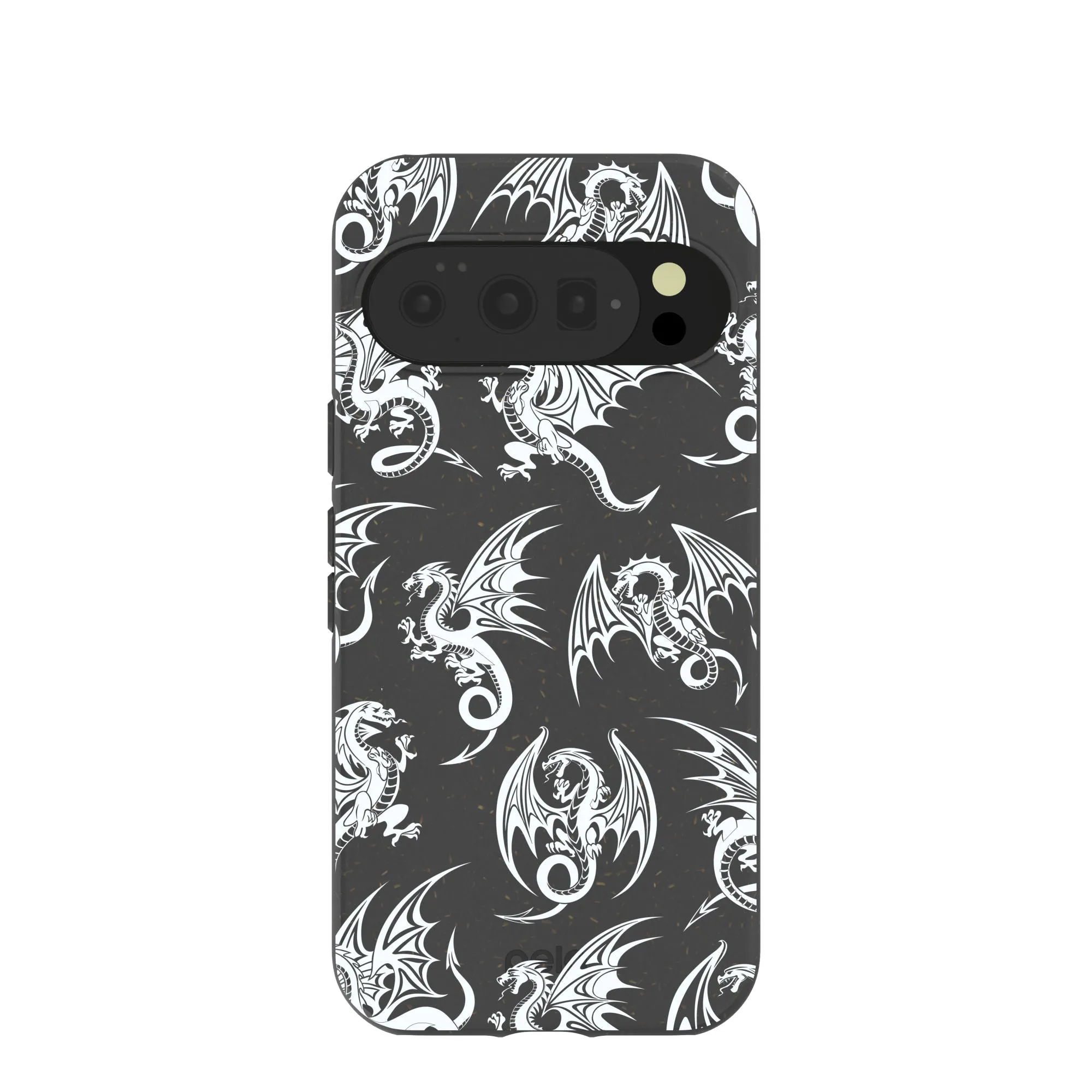 Black Mythical Dragons Google Pixel 10/10 Pro Case Comfort Texture Layer
