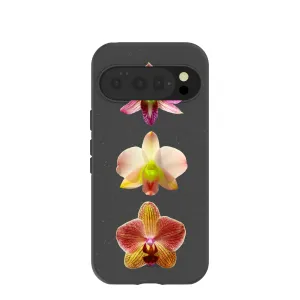 Hard Plastic Black Orchids Google Pixel 10/10 Pro Case