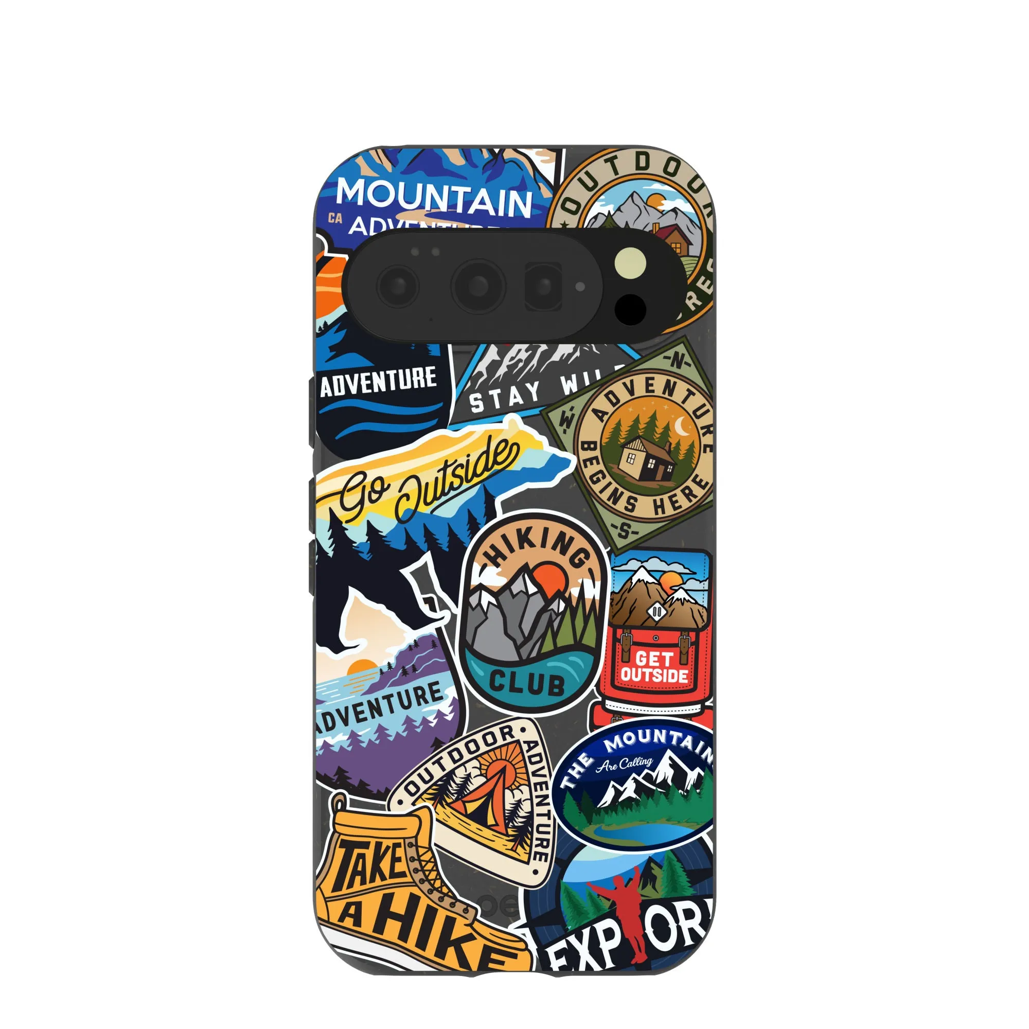 Marble Texture Black Trail Stickers Google Pixel 10/10 Pro Case