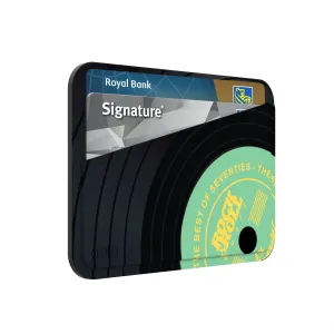 Reliable Card Pocket Black Vinyl Vibes Mini Wallet