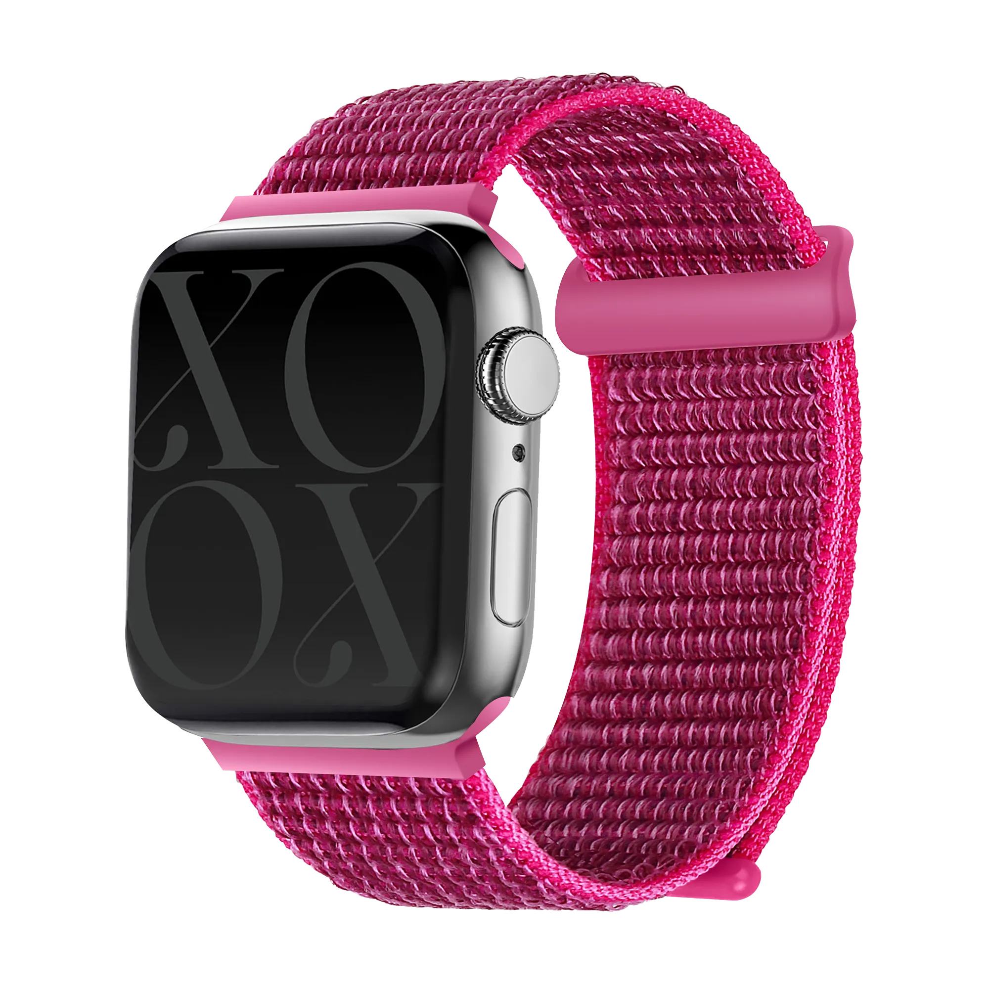 Flexible Adjustment xoxo Wildhearts Apple Watch Nylon Strap (Pitaya)