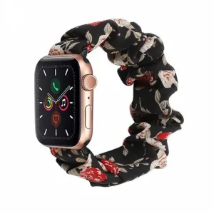 Apple Watch Scrunchie Strap (Flowers) Color Variety Fashion Appeal
