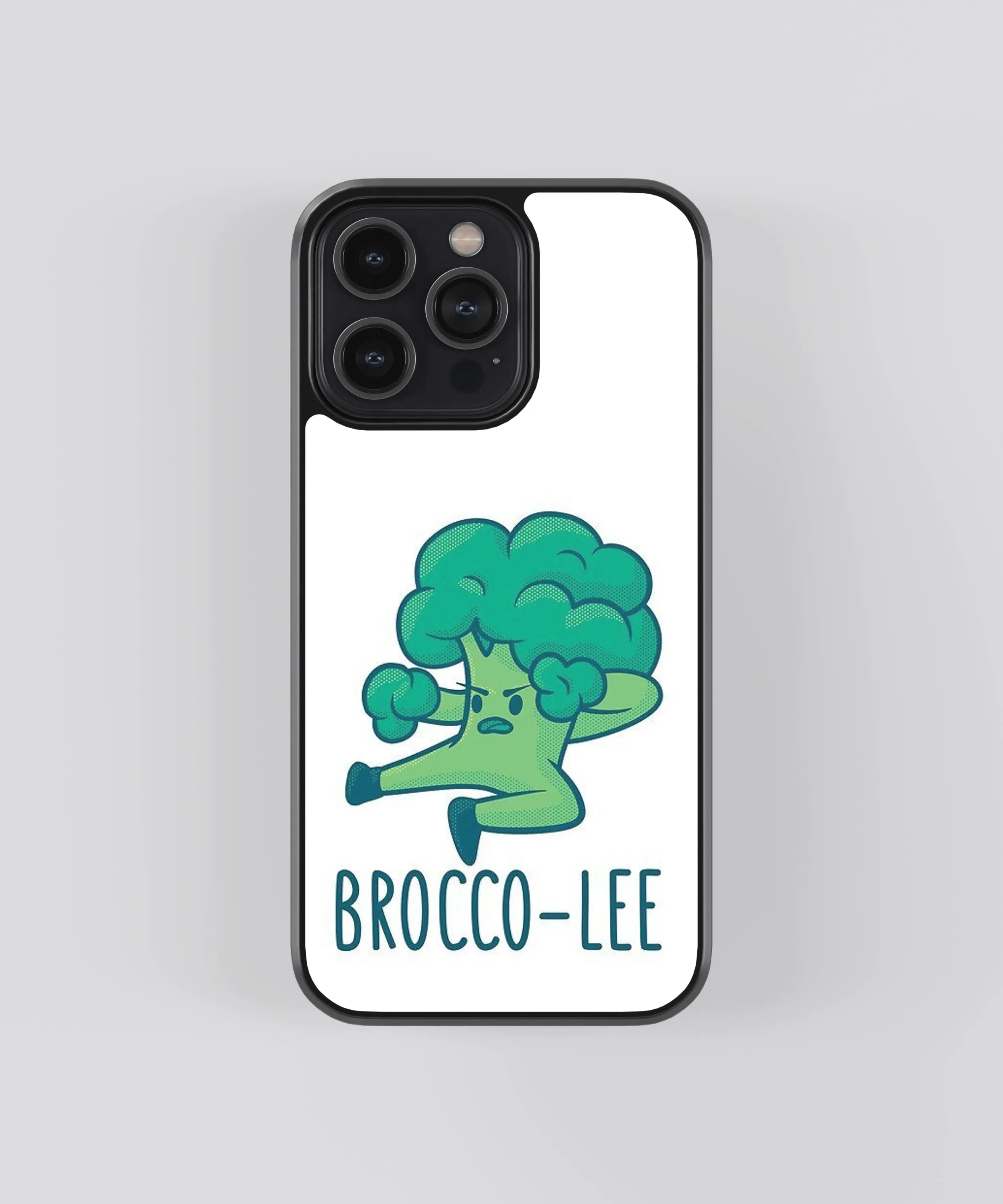 Pocket Friendly Casual Texture Broco-lee Glass Phone Case Cover