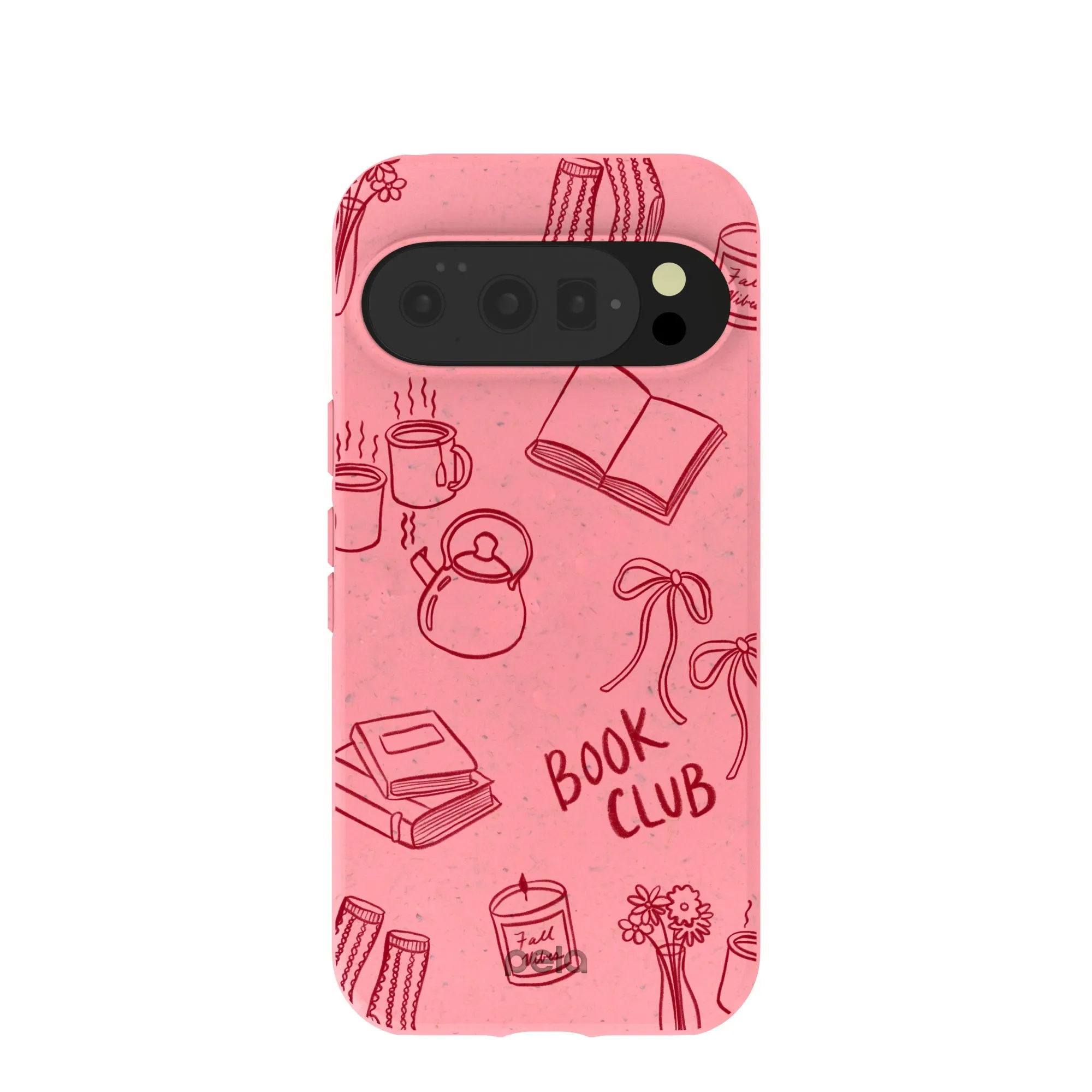 Youth Style Bubblegum Pink Book Club Google Pixel 10/10 Pro Case