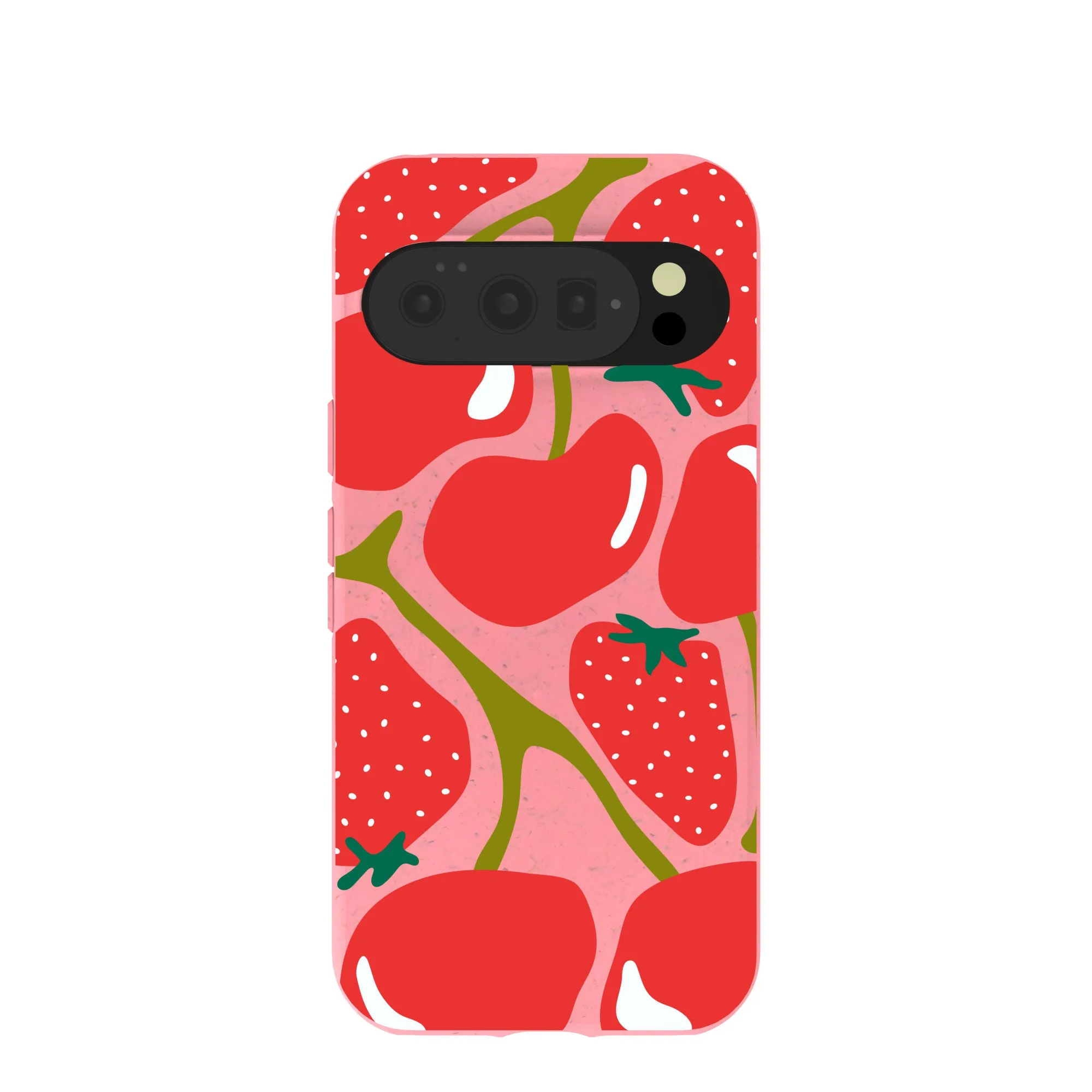 Bubblegum Pink Cherry Berry Google Pixel 10/10 Pro Case Fashion Design Polished Finish Texture