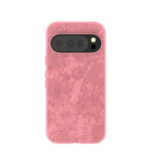 Scratch Guard Bubblegum Pink Flora Google Pixel 10/10 Pro Case