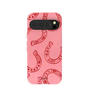 Ultra light Bubblegum Pink Lucky Horseshoe Google Pixel 10/10 Pro Case