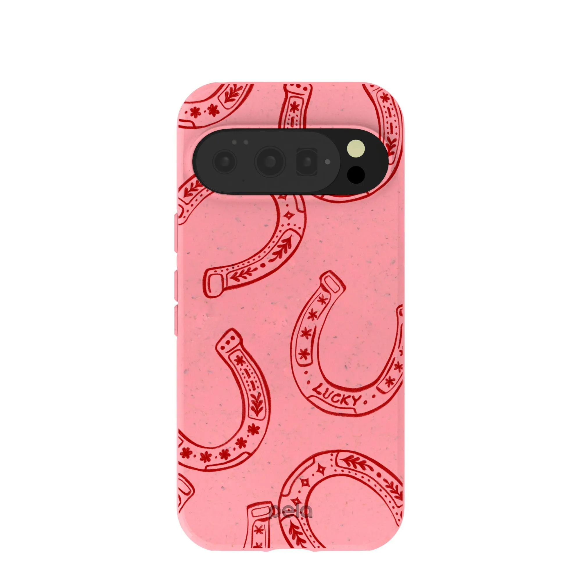 Ultra light Bubblegum Pink Lucky Horseshoe Google Pixel 10/10 Pro Case