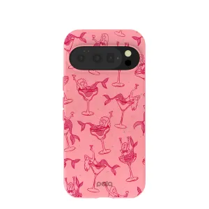 Printed Graphic Stylish Layer Bubblegum Pink Mermaid Cocktail Google Pixel 10/10 Pro Case