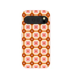 Bubblegum Pink Retro Tiles Google Pixel 10/10 Pro Case Luxury Pattern