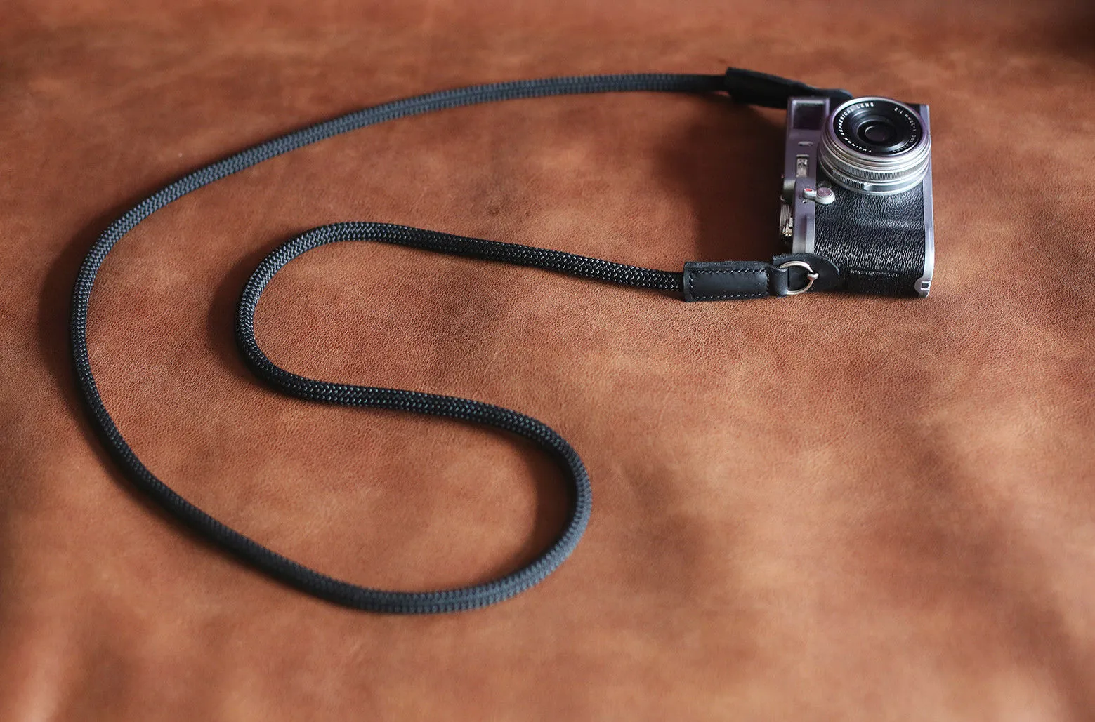 Office Worker Camera Strap Handmade Agile black Climbing Rope &Windmup