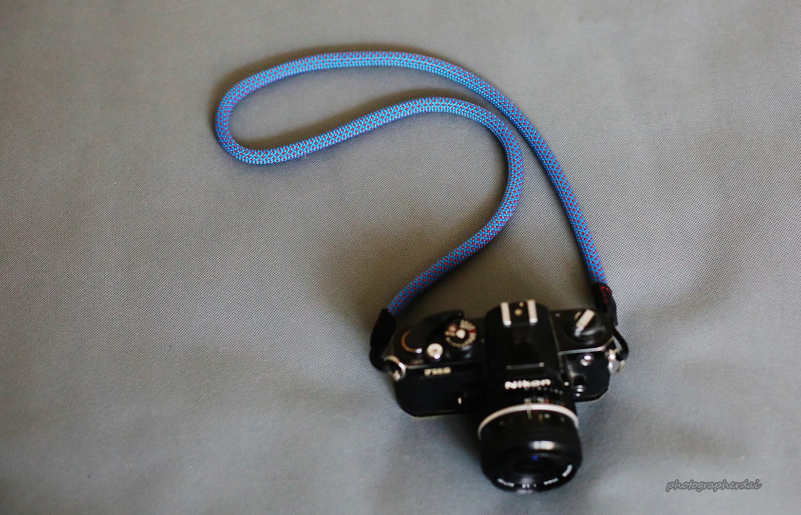 Signature Design Camera Strap Handmade Agile Sky Blue Climbing Rope &Windmup.com