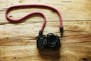 Camera Strap Handmade vitality Red Climbing Rope &Windmup.com Secure Gear Gym