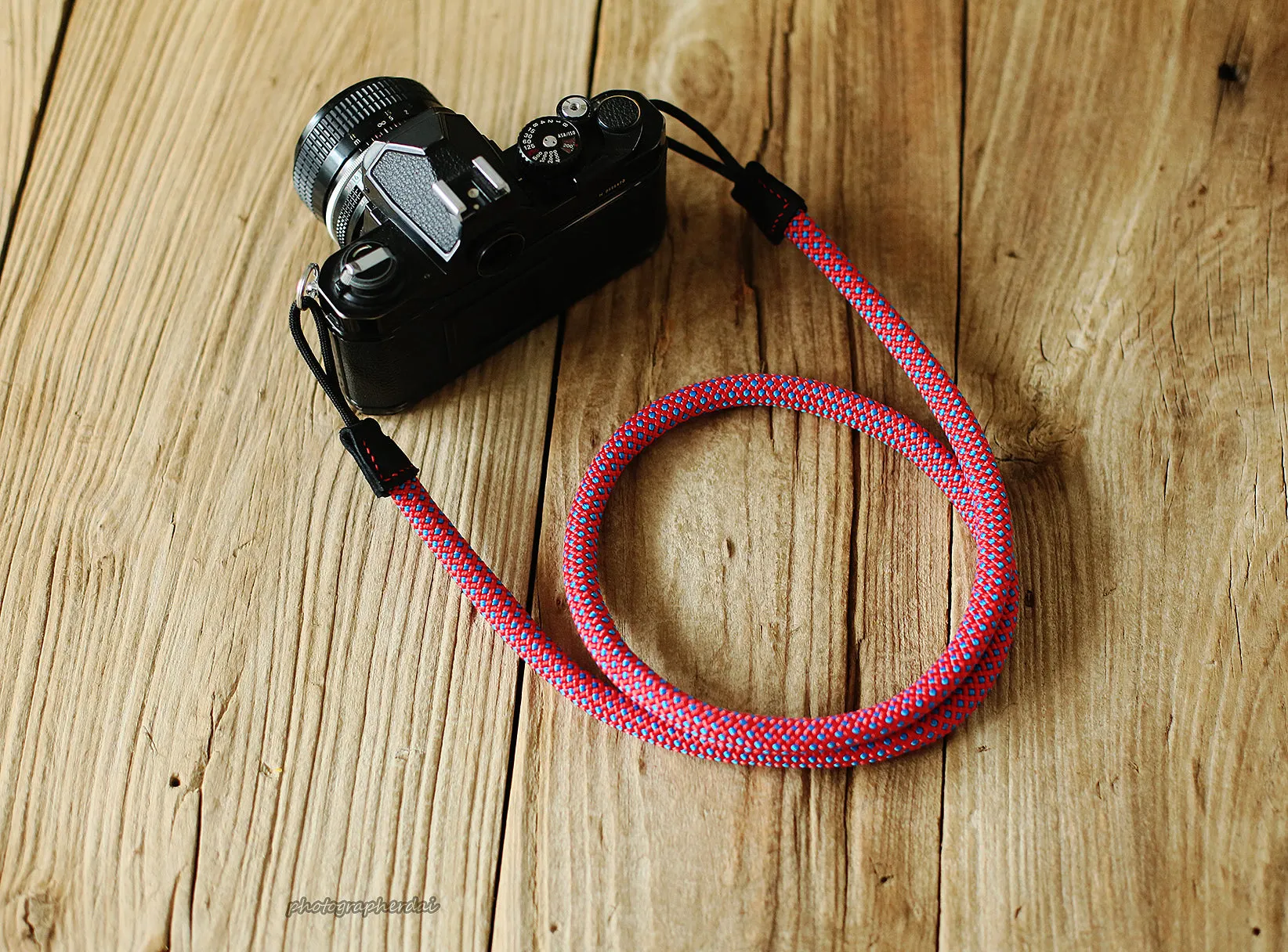 Lightweight Strap Camera Strap Handmade vitality Red Climbing Rope &Windmup.com