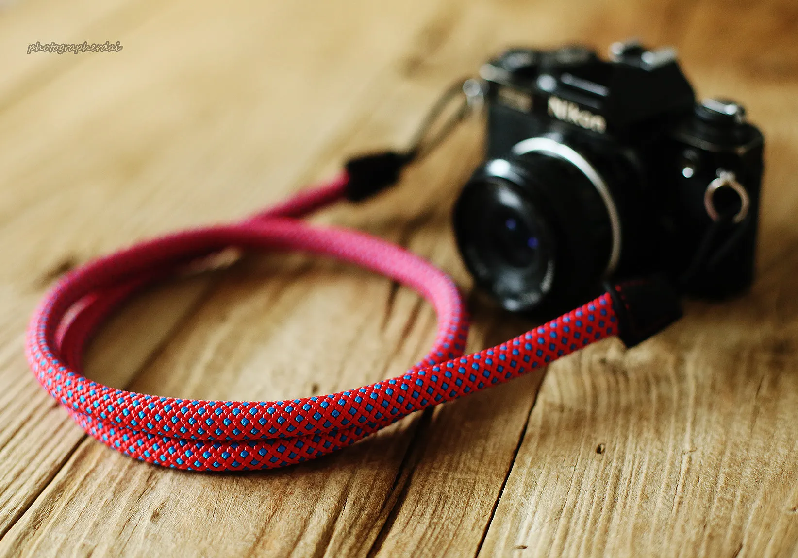 Phone Strap Camera Strap Handmade vitality Red Climbing Rope &Windmup.com