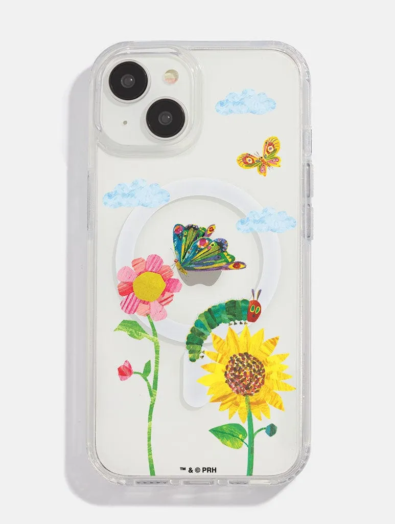 Textured Detail Smooth Grip The Very Hungry Caterpillar x Skinnydip Spring Flowers MagSafe iPhone Case