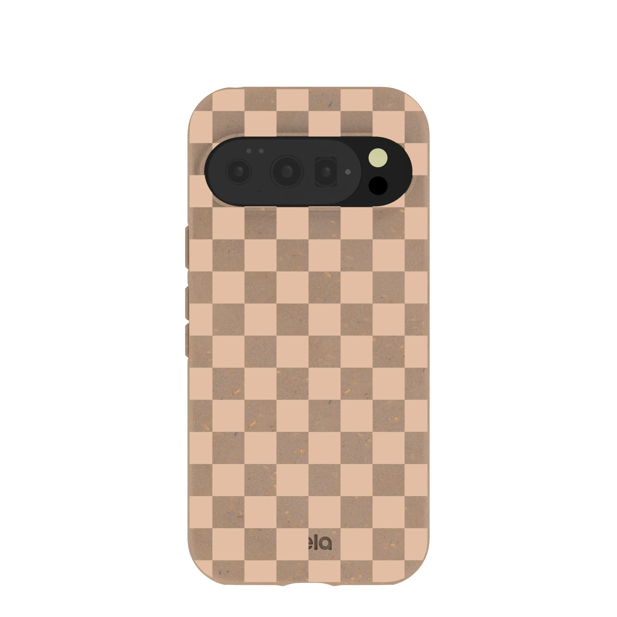 Smooth Feel Chocolate Brown Latte Check Google Pixel 10/10 Pro Case