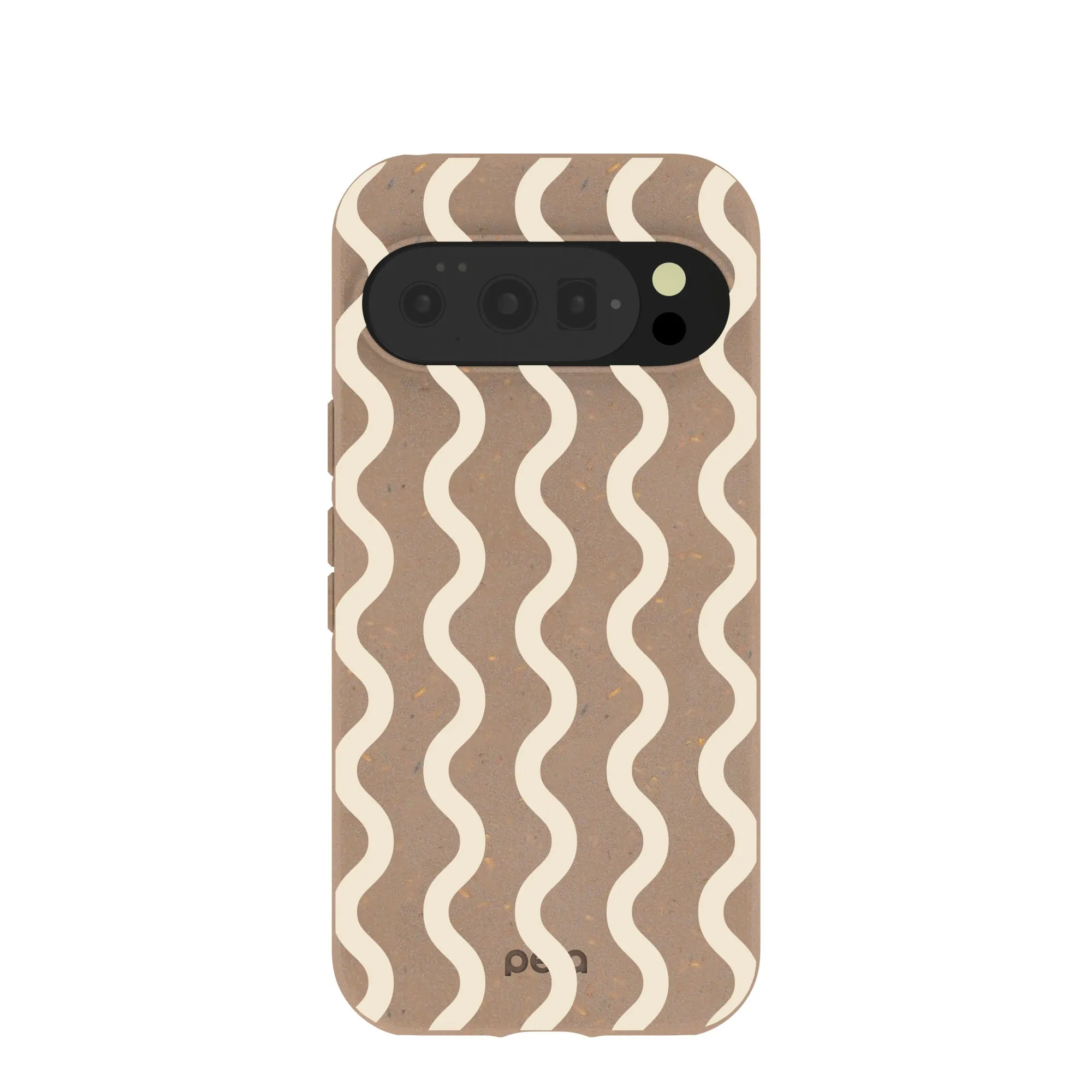 Marble Pattern Chocolate Brown Latte Waves Google Pixel 10/10 Pro Case