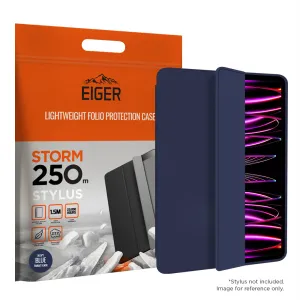 Eiger Storm 250m Stylus Case for Apple iPad Pro 11 (2021) / (2022) in Navy Blue strong edge bumper Tablet Armor Pro Guard