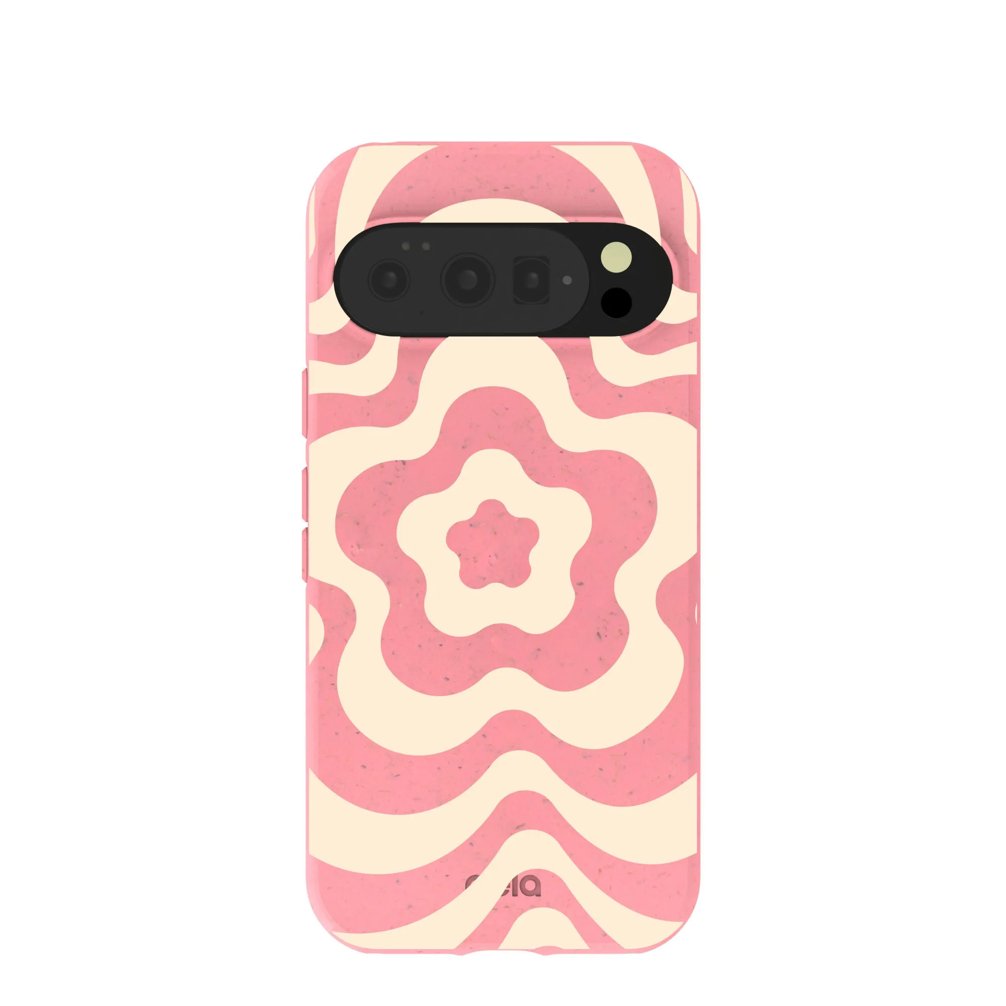 Bubblegum Pink Morning Flower Google Pixel 10/10 Pro Case Hybrid Grip Finish