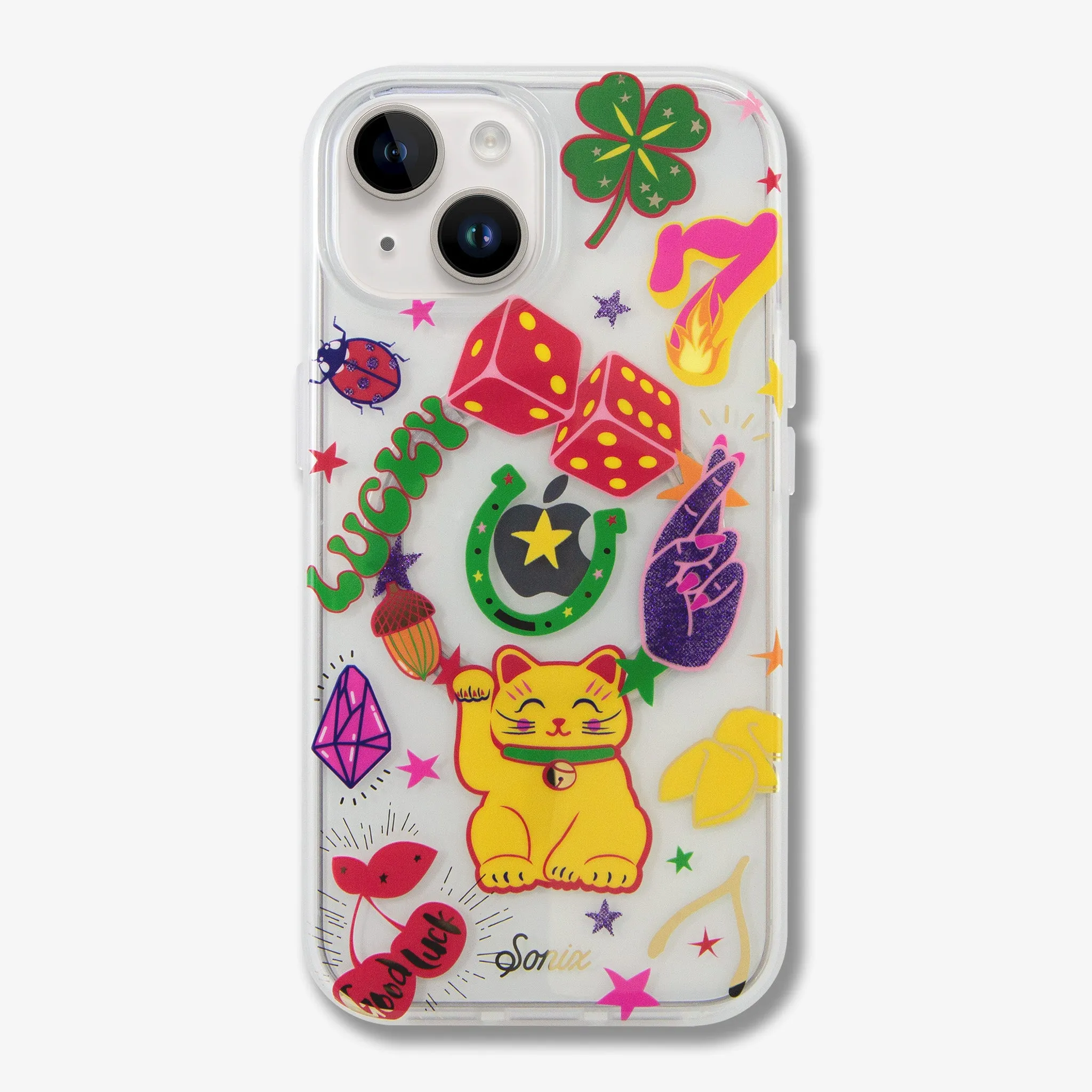 Soft Grip Modern Grip Texture Lucky You MagSafe? Compatible iPhone Case