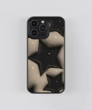 Star Y2K Glass Phone Case Cover Elegant Design Layer