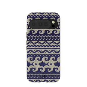 London Fog Ocean Knit Google Pixel 10/10 Pro Case Luxury Style