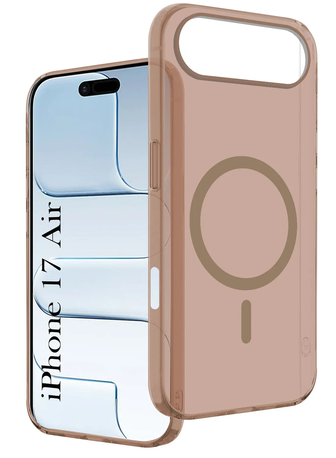 custom design For Apple iPhone 17 Air Back Cover Case (Frosted Matte Feel | MagSafe Compatible Wireless Charging)