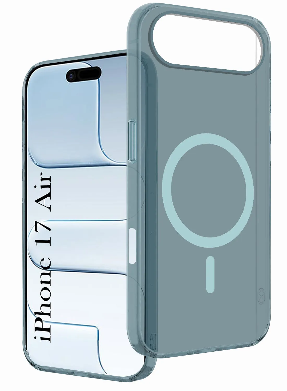 For Apple iPhone 17 Air Back Cover Case (Frosted Matte Feel | MagSafe Compatible Wireless Charging) Frosted surface