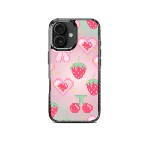 Premium Feel Premium Shield Strawberry Bows Pattern Stride 2.0 Phone Case Cover