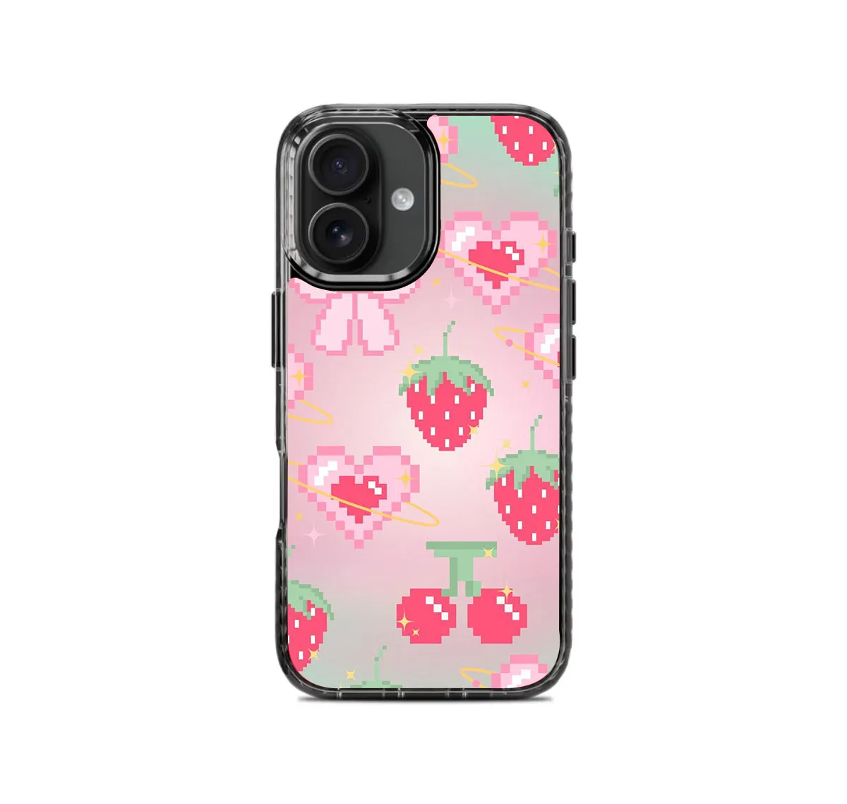 Premium Feel Premium Shield Strawberry Bows Pattern Stride 2.0 Phone Case Cover