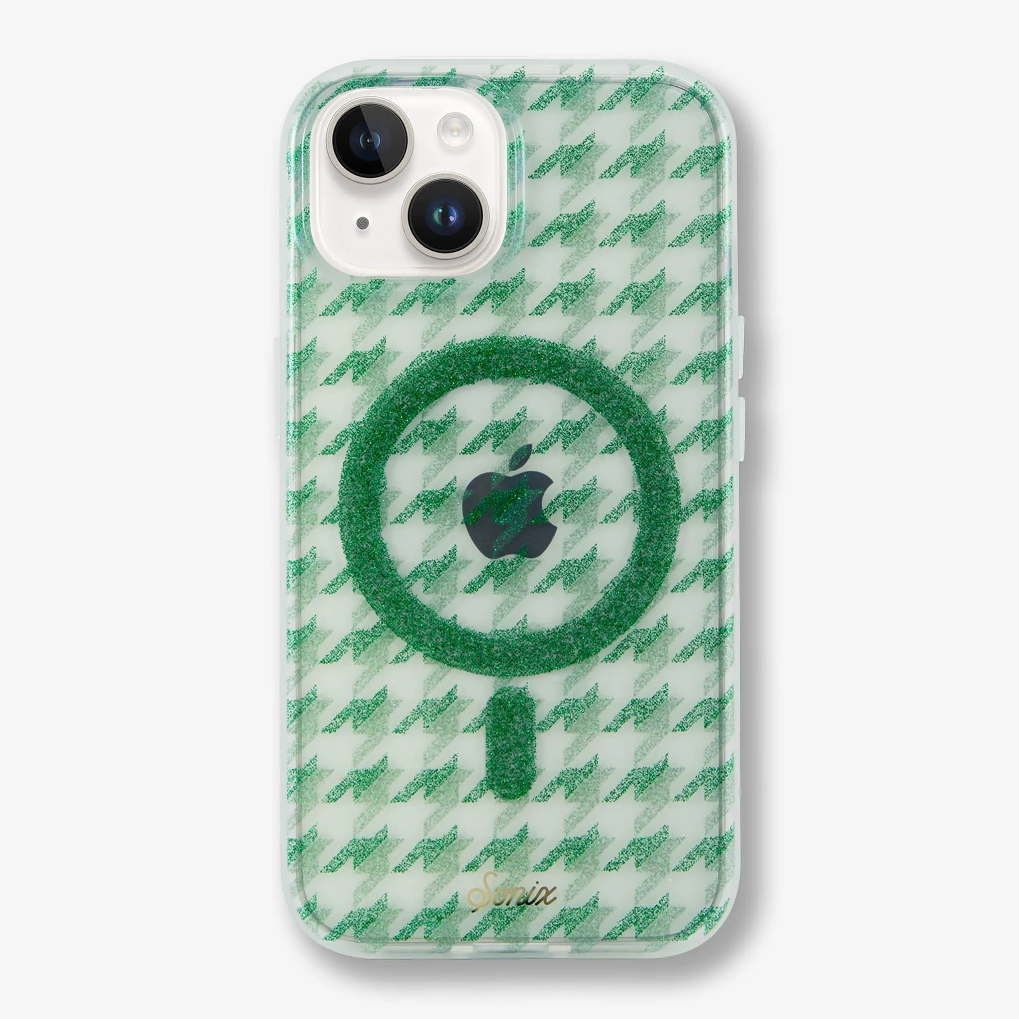 Daily Style Smooth Shield Happily Houndstooth MagSafe? Compatible iPhone Case