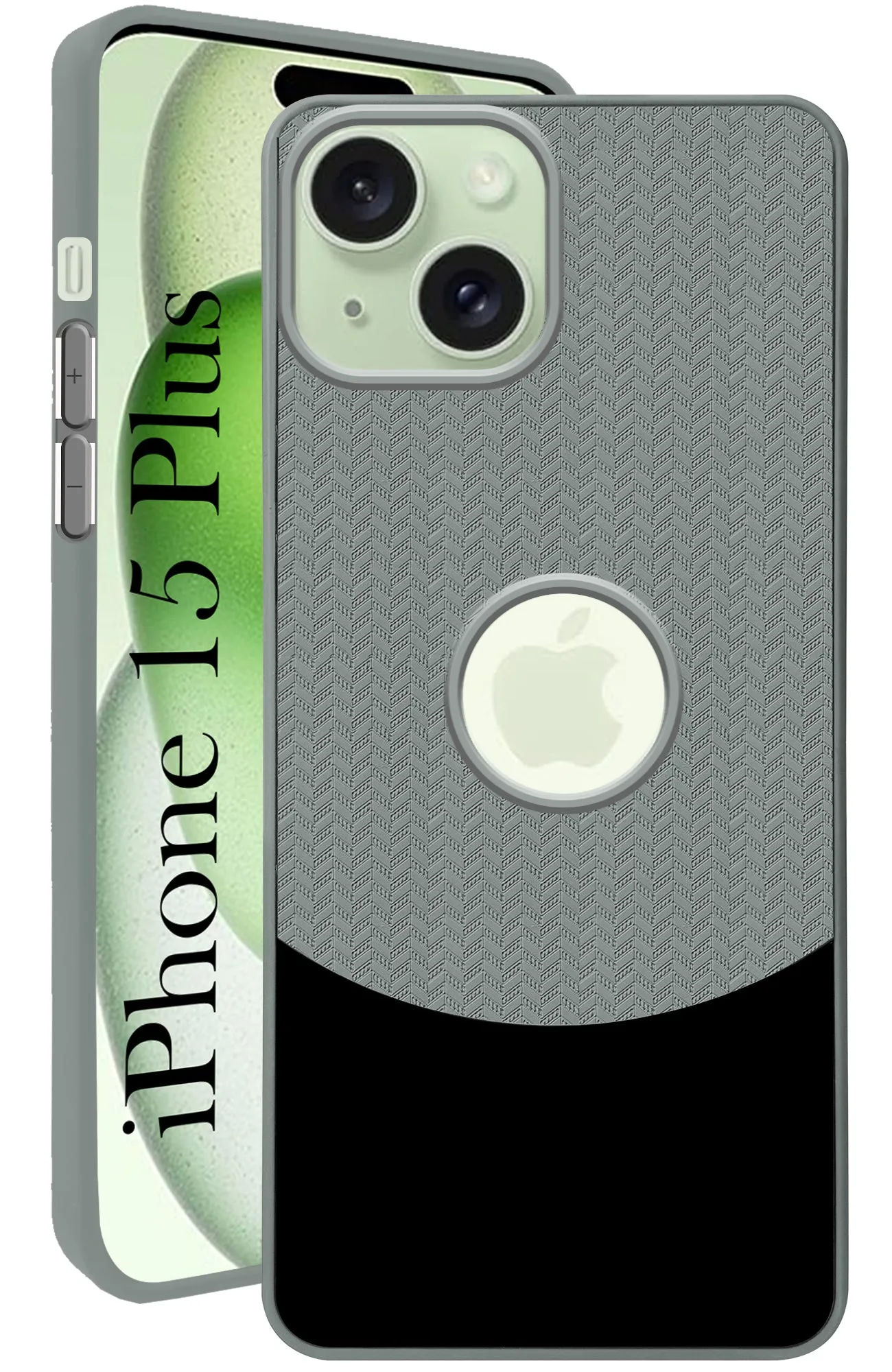 Colorful Design For iPhone 15 Plus Back Cover Case (Elegant PU Leather Finish | Premium Minimalist Professional | Camera Protection Bump)