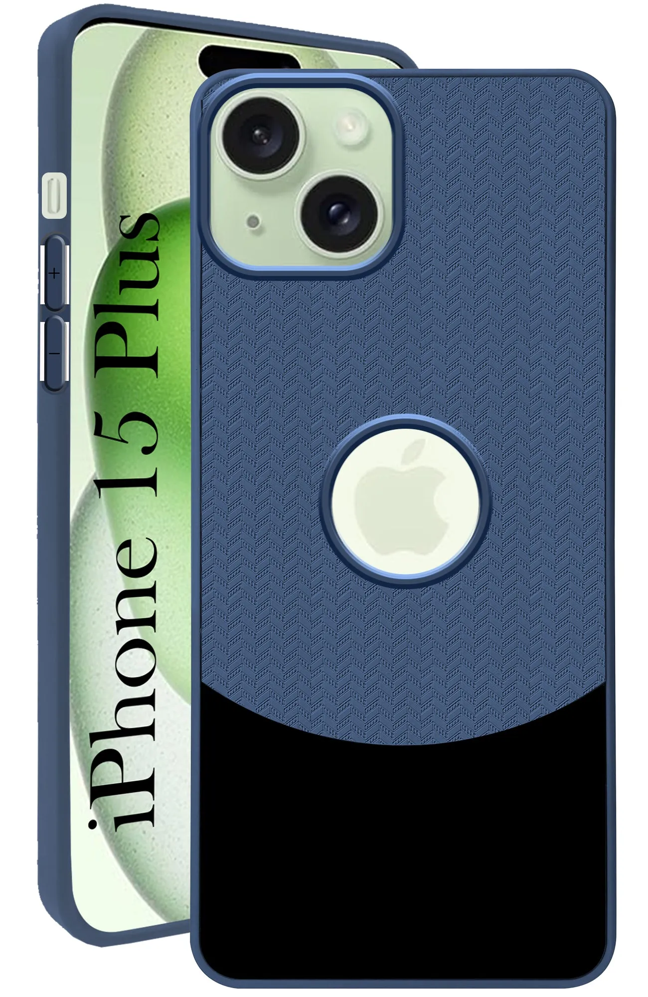 Protective Fit Flexible Grip Form For iPhone 15 Plus Back Cover Case (Elegant PU Leather Finish | Premium Minimalist Professional | Camera Protection Bump)