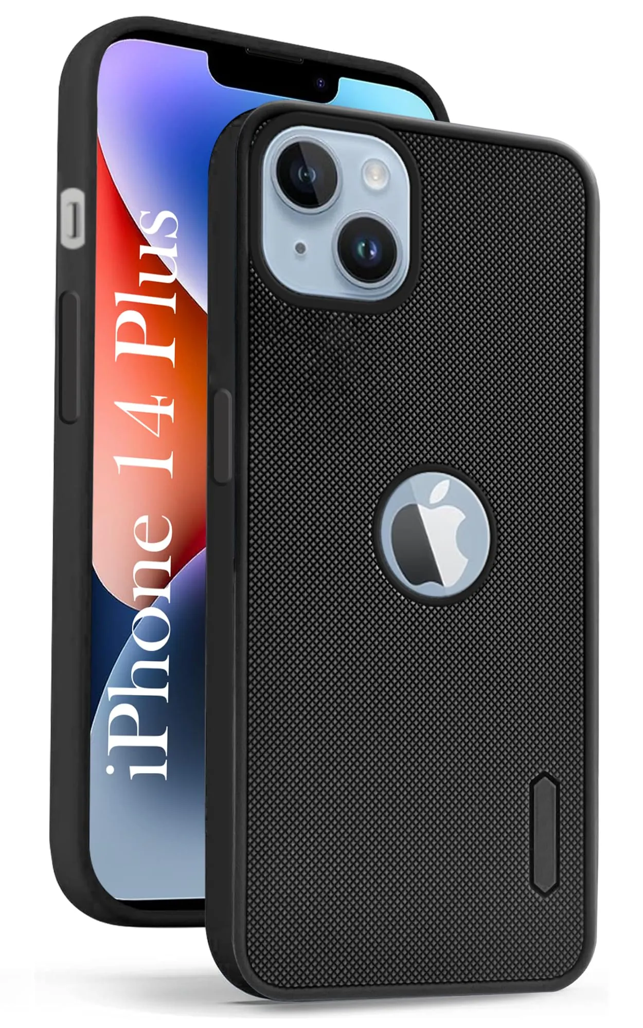 Hybrid Build Fashion Texture For Apple iPhone 14 Plus Back Cover Case (Textured Grip Design | Camera Protetion | Slim and Light Weight | Soft Touch and Feel)