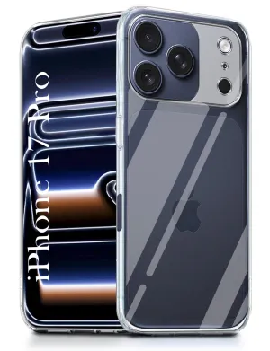 For Apple iPhone 17 Pro  Back Cover Case (Clear Shockproof Case with Camera Protection | Soft and Flexible | Transparent) Slim Design dust protection