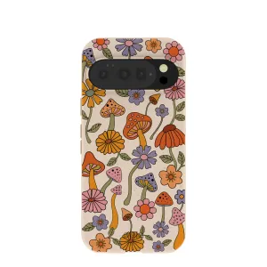 Seashell Shrooms and Blooms Google Pixel 10/10 Pro Case Classic Grip Colorful Accent