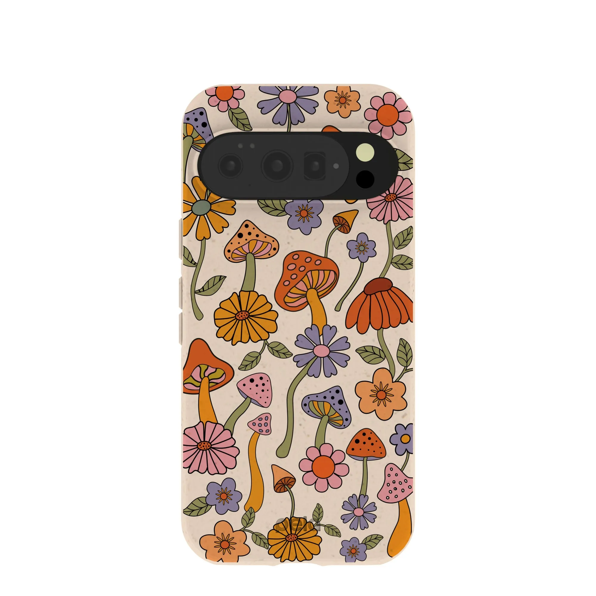 Seashell Shrooms and Blooms Google Pixel 10/10 Pro Case Classic Grip Colorful Accent