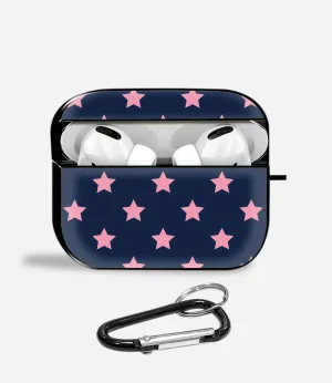 durable travel pastel protector outdoor airpods holder Midnight Stardust Aipods Glass Case