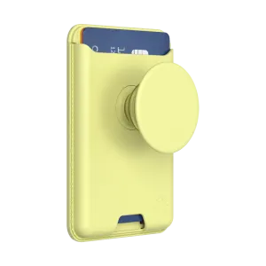 Butter Yellow Boca Cabana PopWallet  for MagSafe Smart Storage Wallet Office Magnetic Pouch