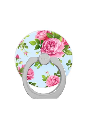 Pink Rose Bouquet Adhesive Phone Ring Stand Hands-Free Dock