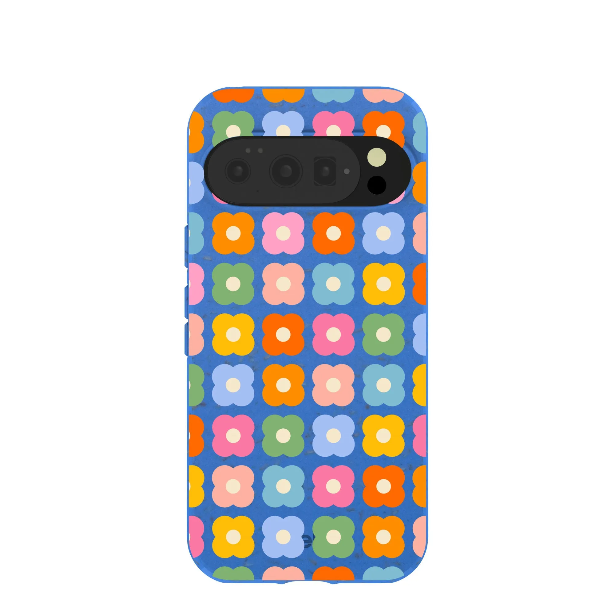 Electric Blue Petal Pop Google Pixel 10/10 Pro Case Compact Shape