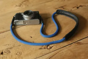 Cool Depressurize Handmade Camera Strap Blue Climbing Rope Black Shoulder pad &Windmup.com Hands Free Lanyard Band