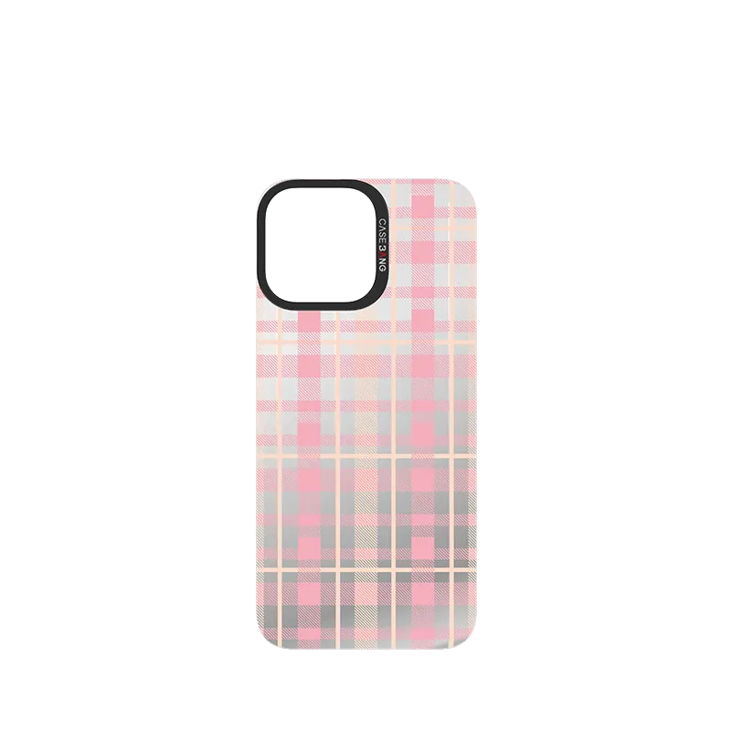 Minimal Feel Refined Look CREAMY PINK PLAID Imagisnap