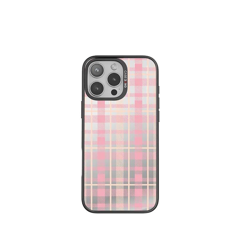 CREAMY PINK PLAID Imagisnap Tight Fit
