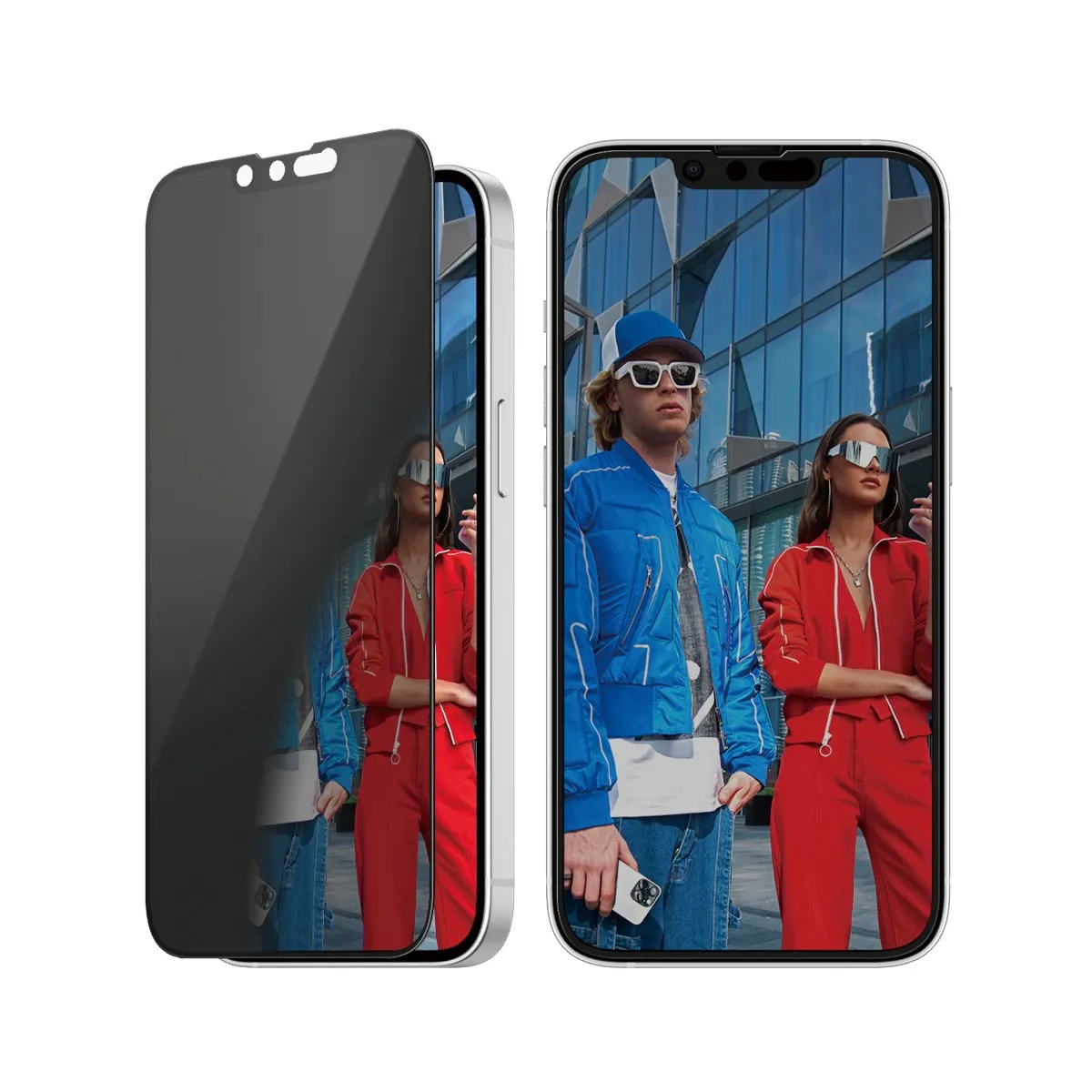 privacy protection film Screen Defense Elite Ultra PanzerGlass? Privacy Screen Protector iPhone 16e | 14 | 13 | 13 Pro | Ultra-Wide Fit w. Aligner