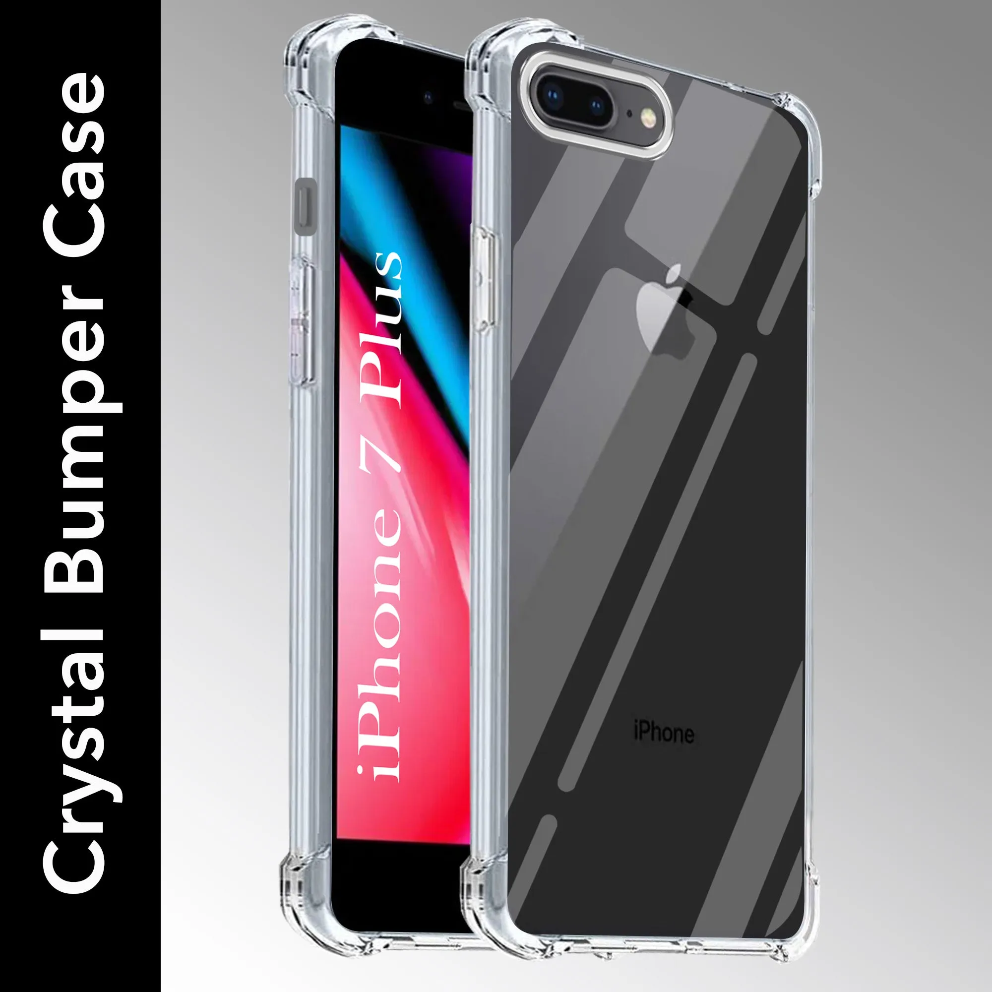 Modern Form For iPhone 7 Plus | iPhone 8 Plus Back Cover (Shockproof Crystal Clear Case |  Drop & Camera Protection | Hard Polycarbonate)