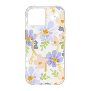 iPhone 15/14/13 Rifle Paper MagSafe Case - Pastel Marguerite Soft Finish Protective Fit