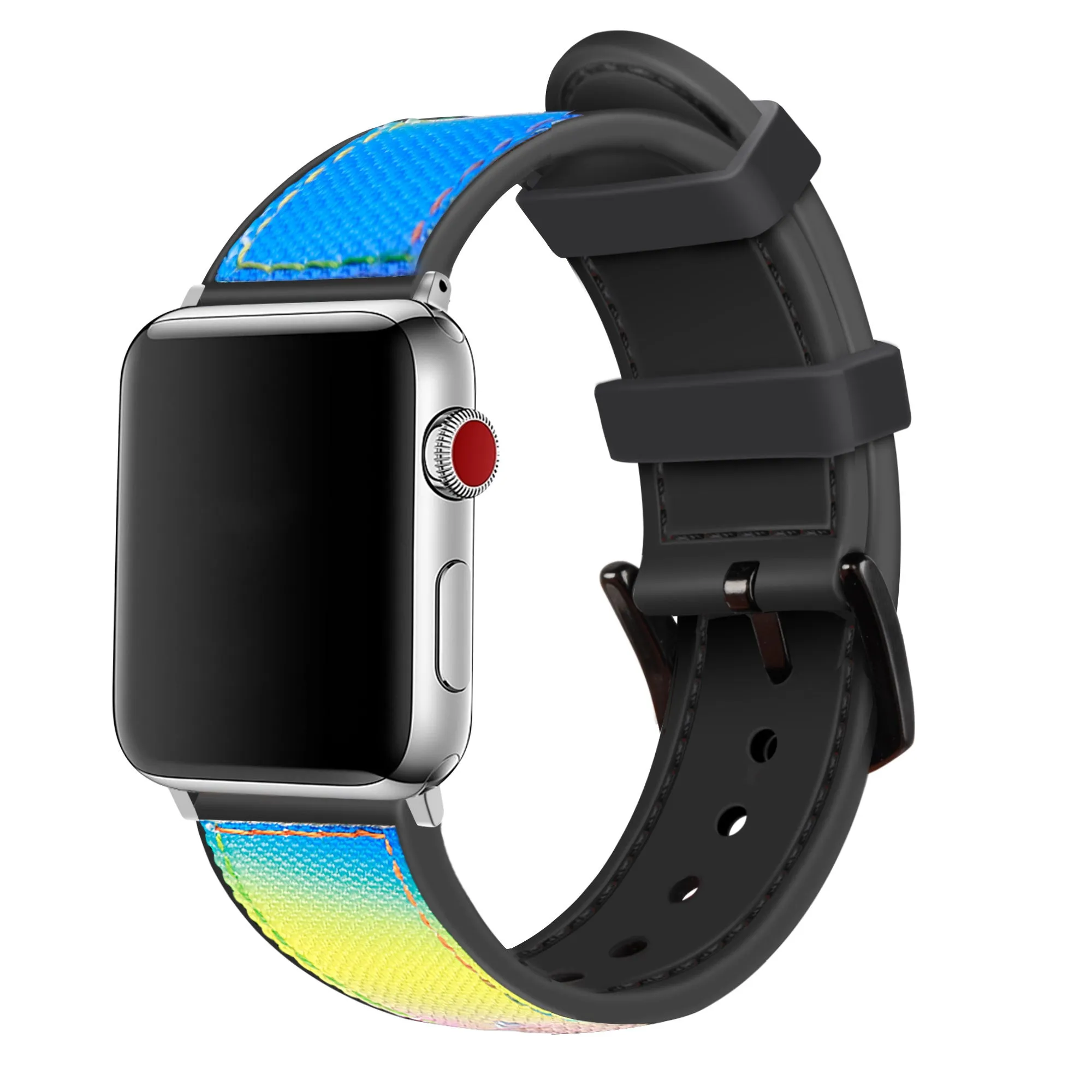 Modern Lifestyle Versatile Style Apple Watch Hybrid Nylon Strap (Multicoloured)