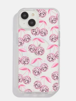 Disco Cherries Pink MagSafe iPhone Case Light Touch Minimal Feel